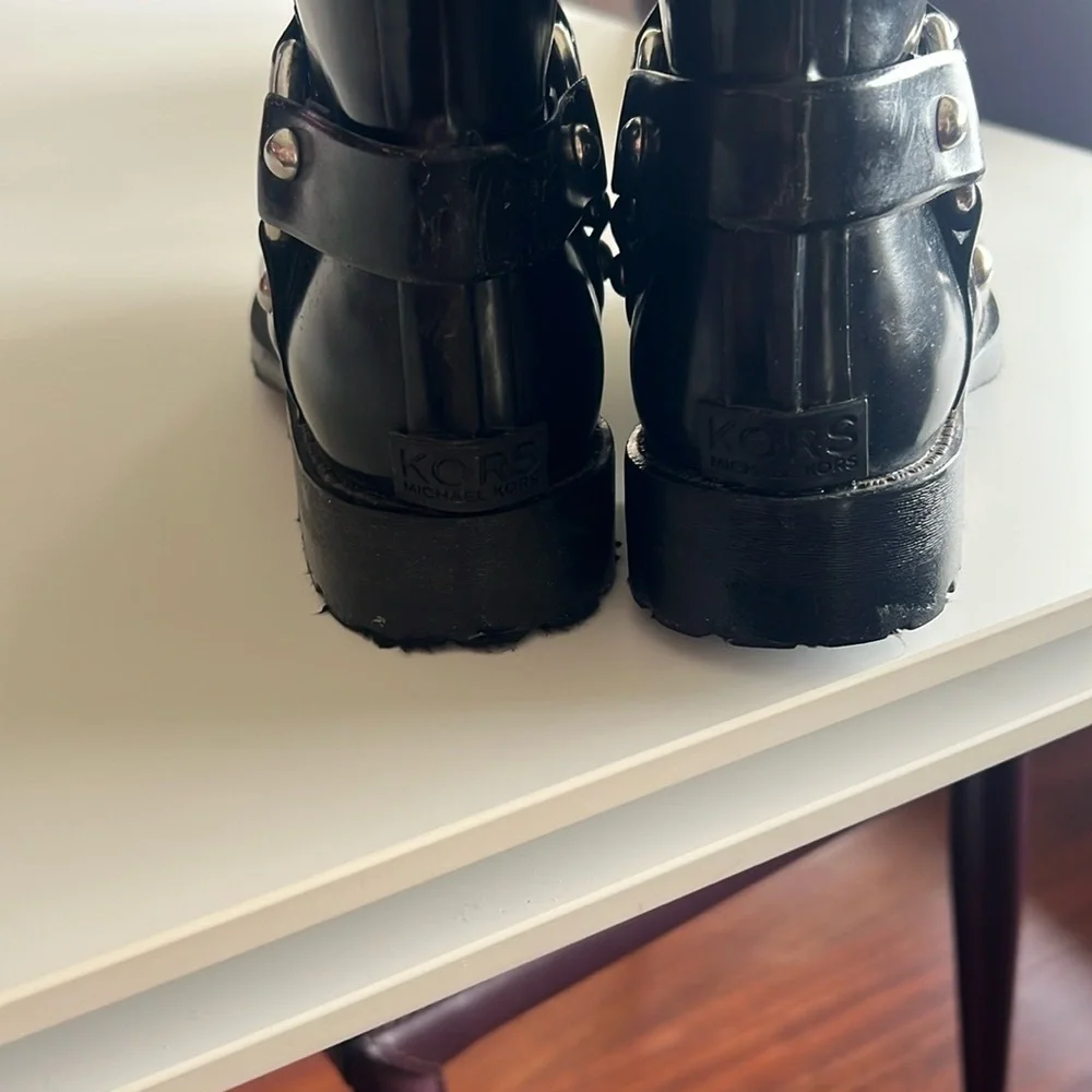 MICHAEL  Kors Black Winter & Rain Boots LIKE NEW - Picture 5 of 8